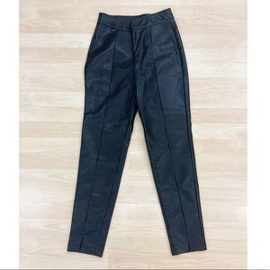 Nasty Gal x Cara Delevingne Faux Leather Pants Sz2